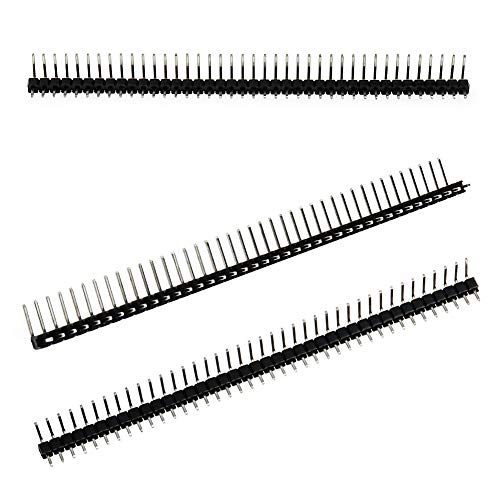 Dahszhi 40 Pin Single Row 2.54 mm Male Right Angle Pin Header Connector 50pcs - Image 2