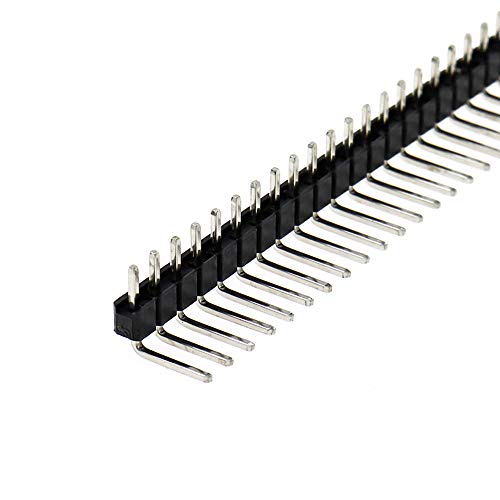 Dahszhi 40 Pin Single Row 2.54 mm Male Right Angle Pin Header Connector 50pcs - Image 3