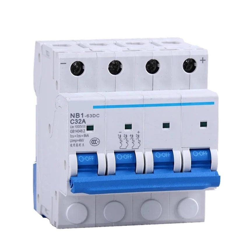 NB1 63DC DC MCB Mini Circuit Breaker With Shunt Release 25A For Solar Photovoltaic Energy - Image 3