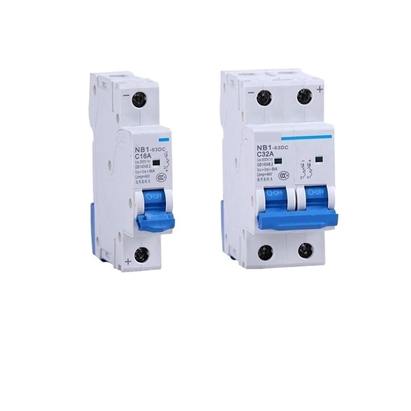 NB1 63DC DC MCB Mini Circuit Breaker With Shunt Release 25A For Solar Photovoltaic Energy - Image 1
