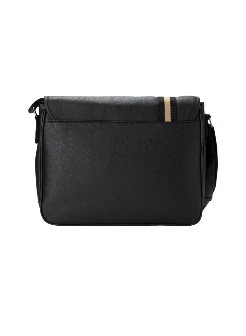 Bata Patterned Crossbody Bag Black