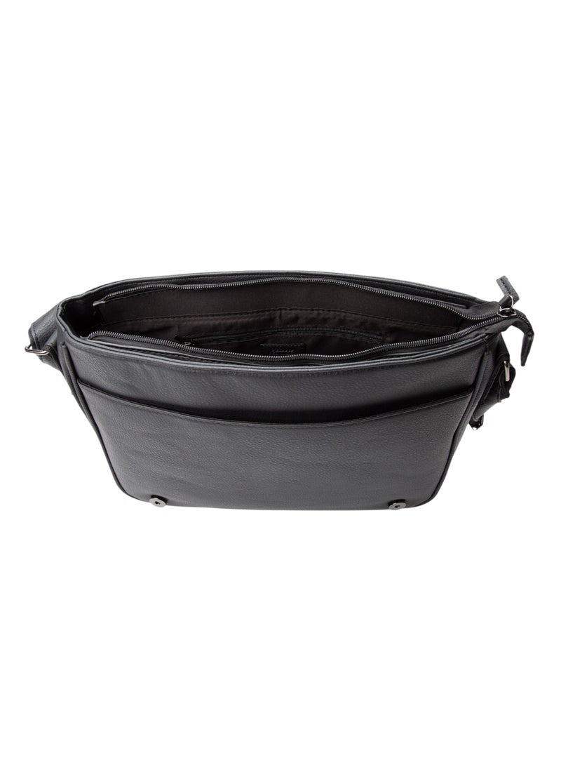 Bata Patterned Crossbody Bag Black  - Image 4