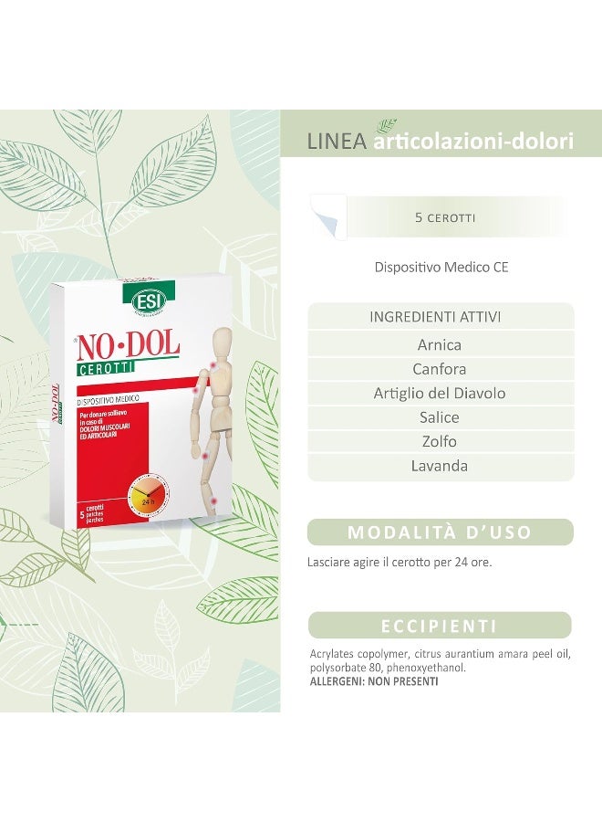 ESI NO DOL Patches For Muscle & Articular Pains - 5 Patches - Image 4