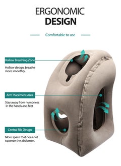 HomarKet Airplane inflatable travel pillow Inflatable neck pillow is used for sleeping to avoid neck and shoulder pain Support the head, neck and waist Suitable for aircraft, cars, buses and offices  - Image 4