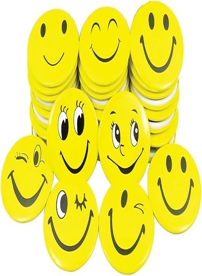 pop colours Smiley Emojij Birthday Party Return Gifts for Kids | Smiley Emojii Expression Pin Badge | Pins Badge Metal Brooch | Set of 30 | Birthday, Office and Theme Party - Image 3