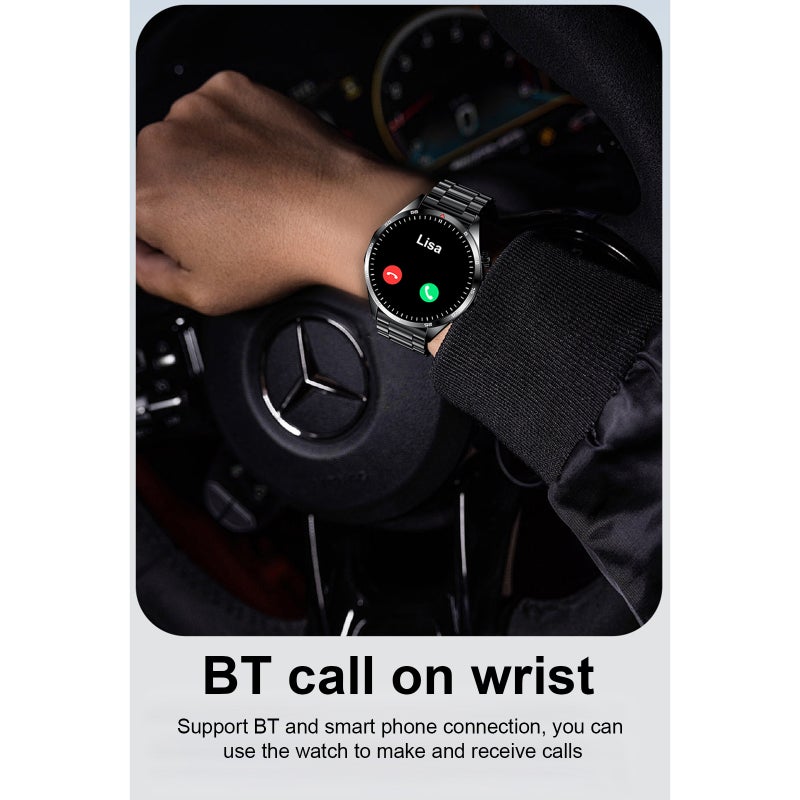 GTS4 Smart Bracelet Sports Watch 1.5-Inch IPS FullTouch Screen Fitness Tracker IP67 Waterproof  BT Call/Blood Oxygen/Sleep/Heart Rate Monitor Multiple Sports Mode Notification/Call/Sedentary Reminder - Image 2