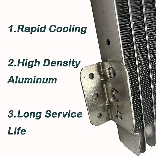 OVANOH Low Pressure Drop Transmission Oil Cooler 40k Transmission Oil Cool Compatible For Heavy Duty 40,000 GVW Max Low Mounting Hardware Towing Applications and Advanced Cooling Protection LPD47391 - Image 4