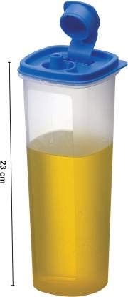 pass pass Oil Dispenser for Kitchen | 1 Liter Cooking Oil Bottle with Lid | Leak-Proof Plastic Oil Dispenser Jar for Home & Restaurant Use | Pack of 2 - Image 2