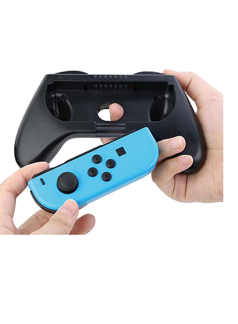 Grip Kit Grip Compatible with Nintendo Switch Controller Racing Switch Steering Wheel - 4 Pack, Comfort Handle for Kids Family Fun Special for Mario Kart 8 Deluxe (Black)  - Image 5