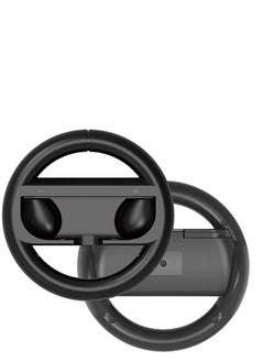 SYOSI Grip Kit Grip Compatible with Nintendo Switch Controller Racing Switch Steering Wheel - 4 Pack, Comfort Handle for Kids Family Fun Special for Mario Kart 8 Deluxe (Black)  - Image 2