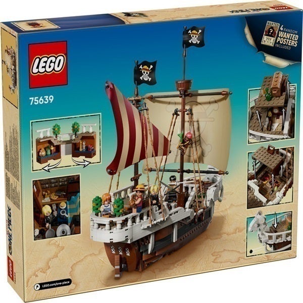 LEGO One Piece The Going Merry Pirate Ship, Boat Toy 75639 (Age 10+, 1376 Pieces) - Image 4