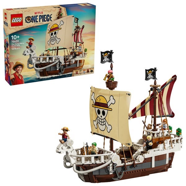 LEGO One Piece The Going Merry Pirate Ship, Boat Toy 75639 (Age 10+, 1376 Pieces) - Image 1
