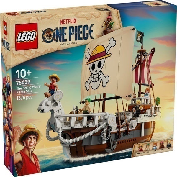 LEGO One Piece The Going Merry Pirate Ship, Boat Toy 75639 (Age 10+, 1376 Pieces) - Image 2