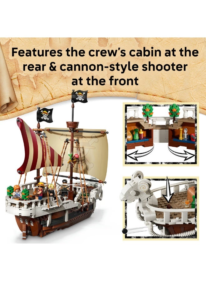 LEGO One Piece The Going Merry Pirate Ship, Boat Toy 75639 (Age 10+, 1376 Pieces) - Image 5