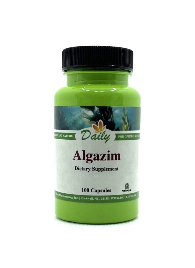 دايلي مانيوفاكشرنغ تصنيع يومي لـ Algazim™ (اليود و Ascophyllum Nodosum من عشب البحر النرويجي المعتمد كوشير والعضوي) 100 كبسولة نباتية  - Image 1