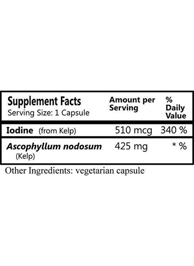 دايلي مانيوفاكشرنغ تصنيع يومي لـ Algazim™ (اليود و Ascophyllum Nodosum من عشب البحر النرويجي المعتمد كوشير والعضوي) 100 كبسولة نباتية  - Image 2