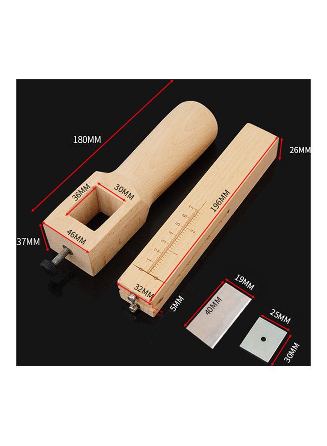 NIBEMINENT Adjustable Leather Belt Cutting Tool Multicolour 19 x 6 10cm - Image 4