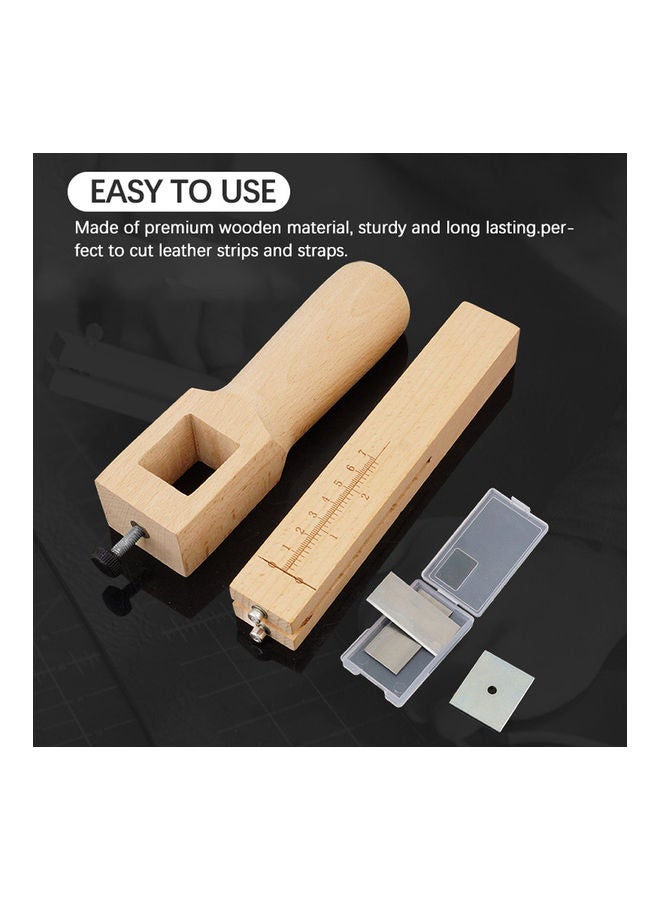 NIBEMINENT Adjustable Leather Belt Cutting Tool Multicolour 19 x 6 10cm - Image 2