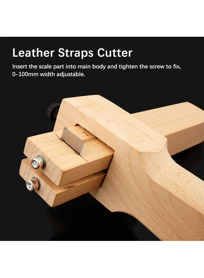 NIBEMINENT Adjustable Leather Belt Cutting Tool Multicolour 19 x 6 10cm - Image 3