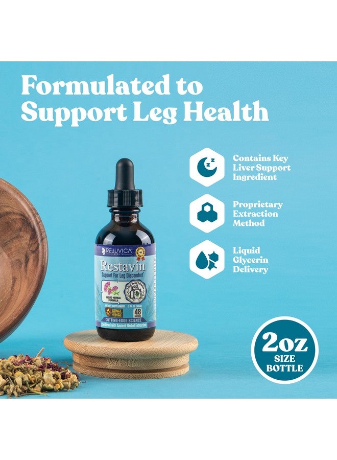 Rejuvica Health Restavin - Advanced Leg Support Supplement - Liquid Delivery for Better Absorption - Vitamin C, Iron, Valerian, Turmeric, Magnesium & More!  - Image 2