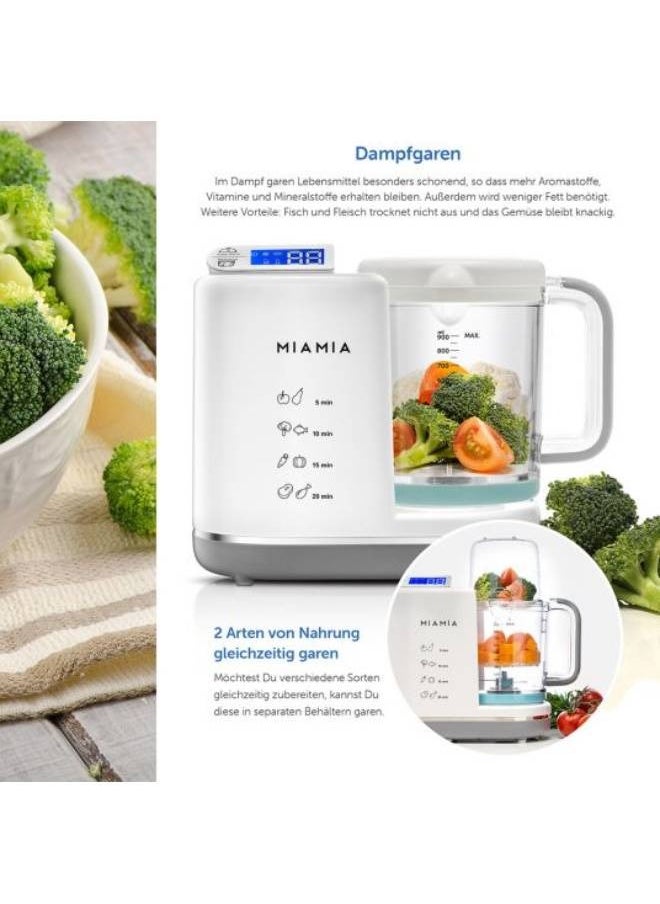 GEN MiaMia 5-in-1 Baby Food Processor, Baby Food Maker, Baby Food Maker, Baby Food Preparation, Bottle Warmer - Baby Steaming, Mixing, Reheating  - Image 5
