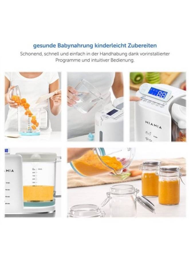 GEN MiaMia 5-in-1 Baby Food Processor, Baby Food Maker, Baby Food Maker, Baby Food Preparation, Bottle Warmer - Baby Steaming, Mixing, Reheating  - Image 3