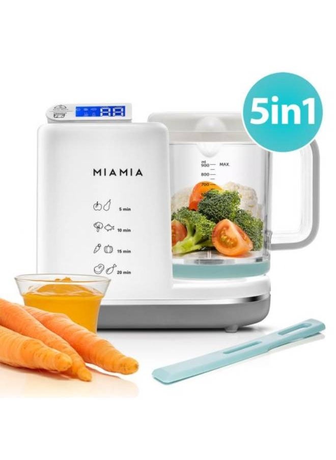 GEN MiaMia 5-in-1 Baby Food Processor, Baby Food Maker, Baby Food Maker, Baby Food Preparation, Bottle Warmer - Baby Steaming, Mixing, Reheating  - Image 1