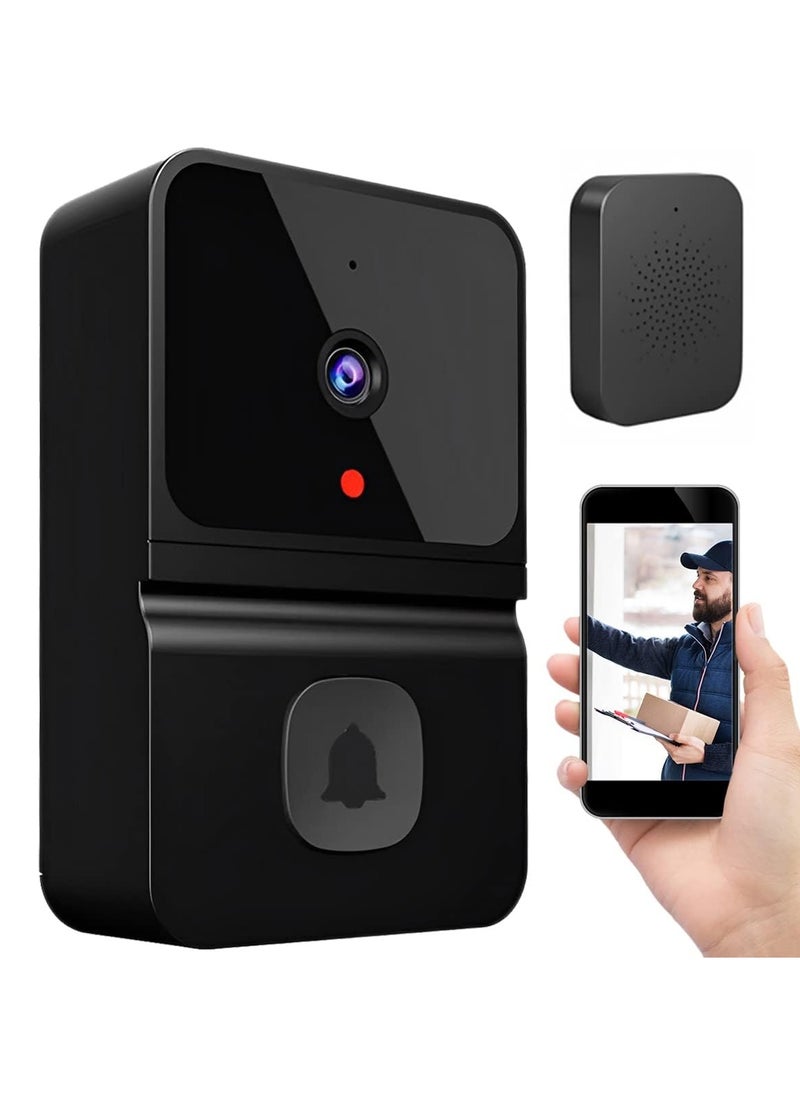 XVersion - Smart Wireless Video Doorbell, 2.4GHz WiFi Doorbell Security Camera Compatible with iOS & Android - Image 1