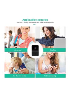 XVersion Smart Wireless Video Doorbell, 2.4GHz WiFi Doorbell Security Camera Compatible with iOS & Android  - Image 4