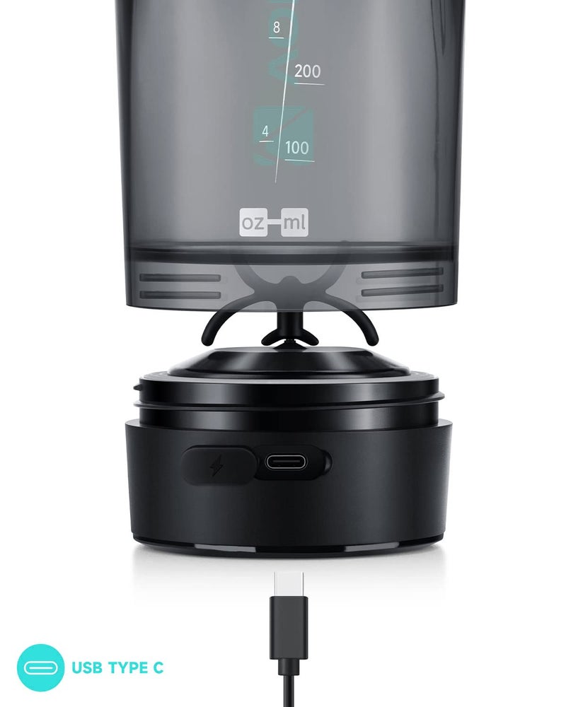 VOLTRX زجاجة خلط VOLTRX، قابلة لإعادة الشحن عبر USB C، خلاط بروتين كهربائي، أكواب خلط لبروتينات وبدائل الوجبات، خالية من BPA، مصنوعة من تريتان، 24 أونصة - Image 5