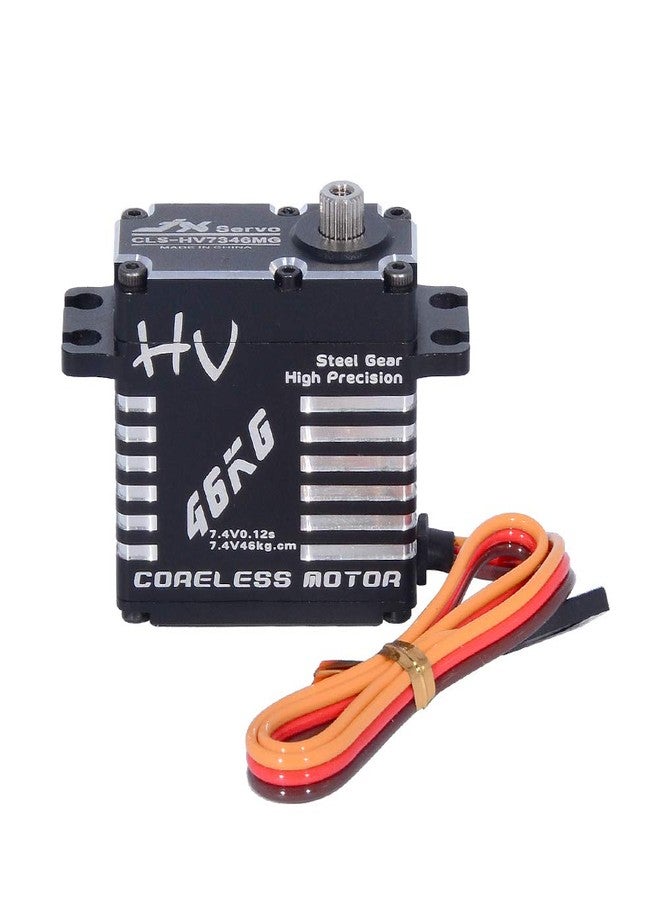 SoloGood محرك سيرفو JX CLS-HV7346MG 46KG بدون قلب 7.4V سيرفو رقمي دقيق مع تروس فولاذية CNC كامل مع قرن سيرفو 25T - Image 2
