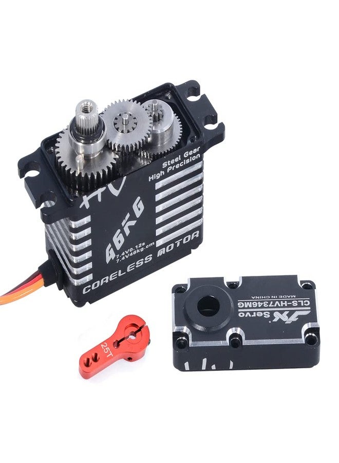SoloGood محرك سيرفو JX CLS-HV7346MG 46KG بدون قلب 7.4V سيرفو رقمي دقيق مع تروس فولاذية CNC كامل مع قرن سيرفو 25T - Image 1