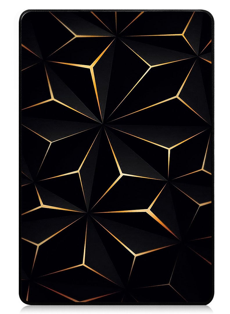 Theodor Protective Flip Case For Xiaomi Pad 7 & Xiaomi Pad 7 Pro With Trifold Stand Auto Wake Sleep Shockproof Cover - Black Gold Patter - Image 1