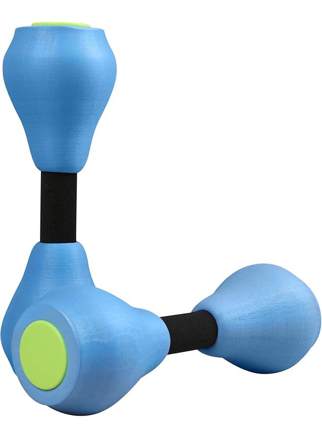 Oasisgalore 2pcs Aquatic Exercise Dumbbells Water Aerobic Exercise Foam Dumbbells for Adults Kids Swimming Resistance Training  - Image 1