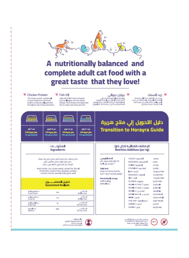 HORAYRA Dry Cat Food For Sterilized Adult 1.5kg - Image 2