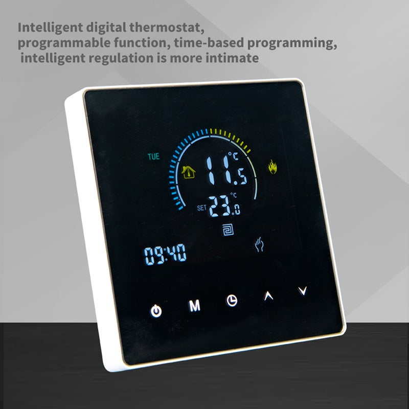 مكّن التدرج الاسباني وضبط توقيت درجة الحرارة عبر شاشة لمس شبه مرئية LCD للتحكم في درجة الحرارة مع قفل أمان للأطفال - Image 2