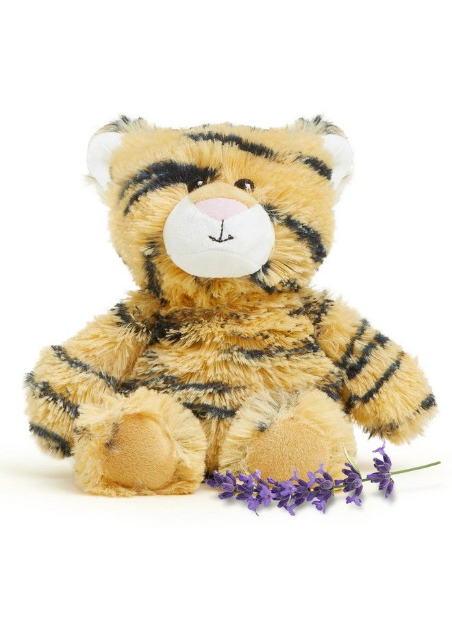 warmies Junior Microwavable & Weighted Stuffed Animals, Tiger - Heated Stuffed Animal Plushie for Warmth & Comfort - Cute Soft Plush Toys for Adults & Children (Boys, Girls, Babies & Toddlers) - Image 1