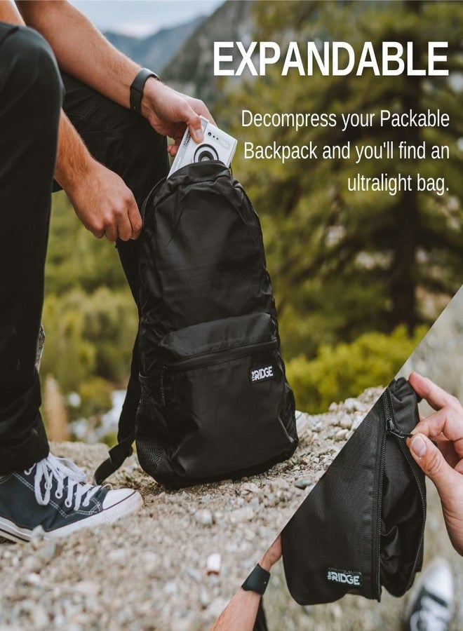 The Ridge Packable Backpack for Men Foldable Hiking Bag | 15L Lightweight Backpack for Women and Men | Ultralight Travel, Camping and Hiking Daypack - Image 4