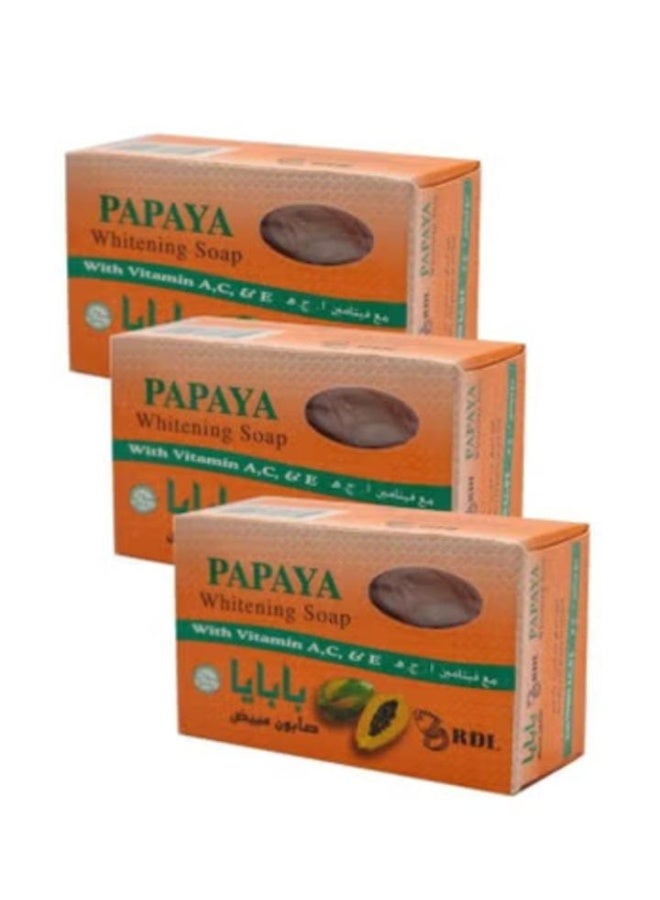 Papaya Skin Whitening Soap 135g (3 pieces)