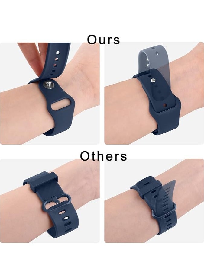 22mm Strap For Xiaomi Mi Watch /Watch S1 /Watch S1 Active Silicone Soft Breathable Strap for Mi Watch Smart Sport Watch Navy Blue - Image 3