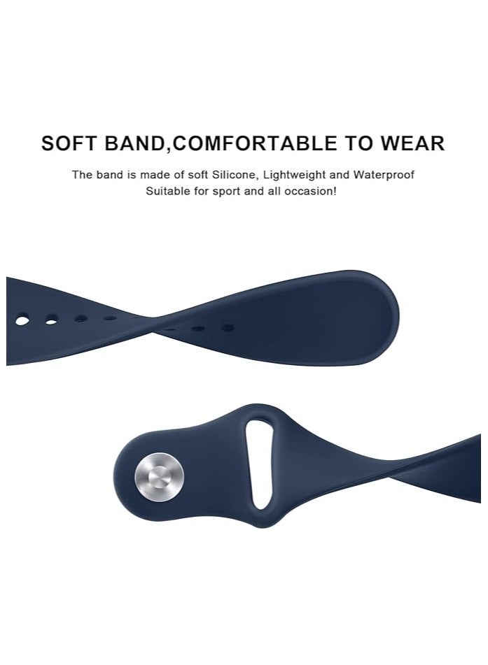 22mm Strap For Xiaomi Mi Watch /Watch S1 /Watch S1 Active Silicone Soft Breathable Strap for Mi Watch Smart Sport Watch Navy Blue - Image 4