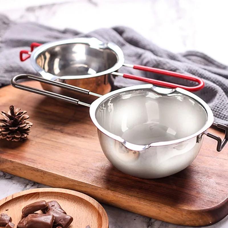 Saucepan: 0.4-Liter Silver Stainless Steel - Heat-resistant Silicone Handle Induction-compatible For Small Kitchens Precise Cooking - Image 2