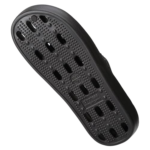 clootess Shower Shoes Slide for Men and Women Holes Bath Slipper Bathroom Sandal Pool Gym College Dorm Non-Slip Black 40.41 - Image 3