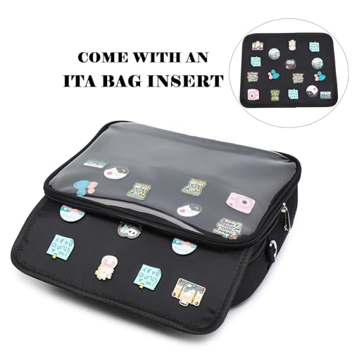 CHERRY SAUCE Dopamine Color Ita Bag Backpack Satchel Oxford Crossbody Messenger Shoulder Bag - Image 4
