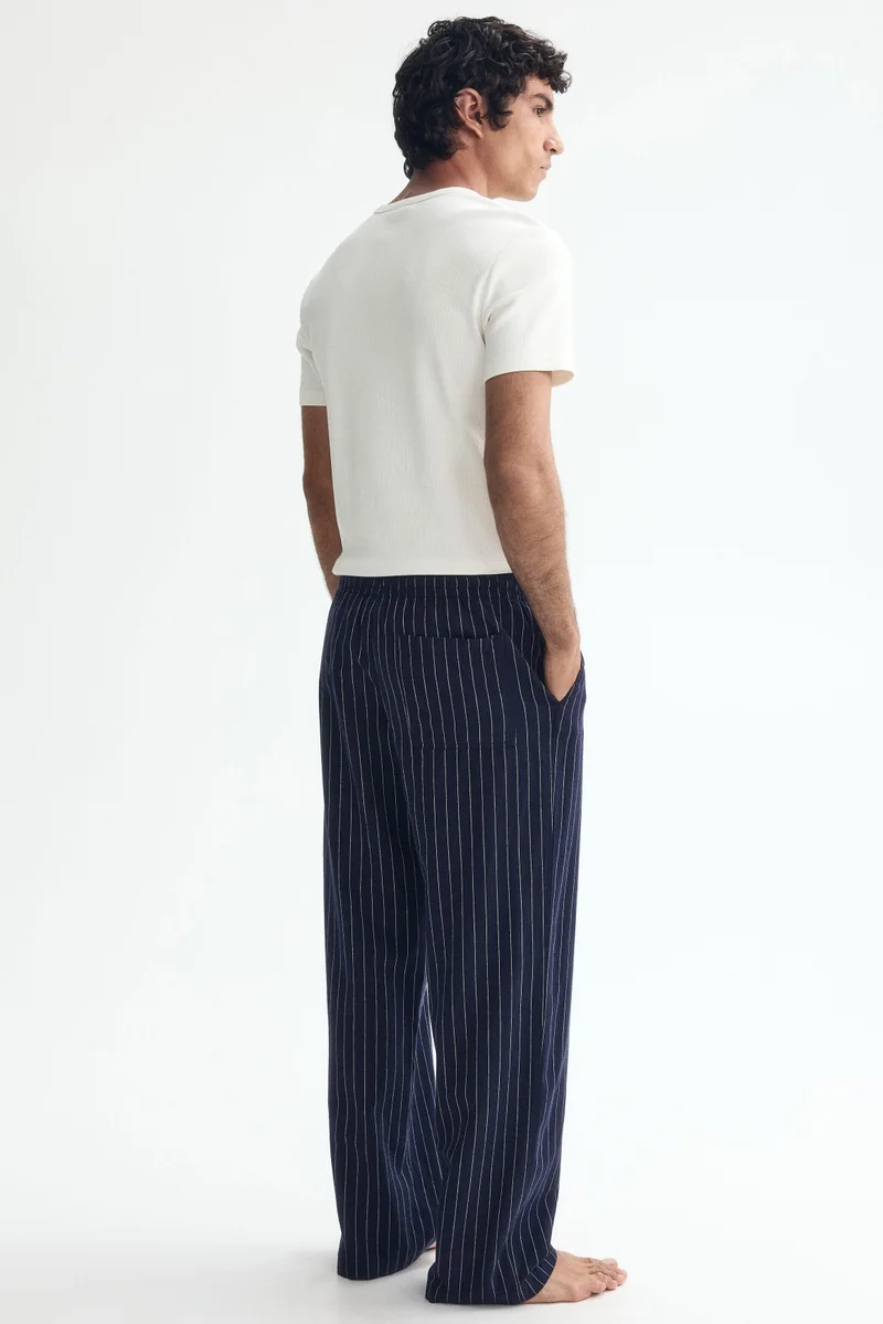 H&M  Relaxed Fit Linen-blend trousers for Men | Best Price UAE
