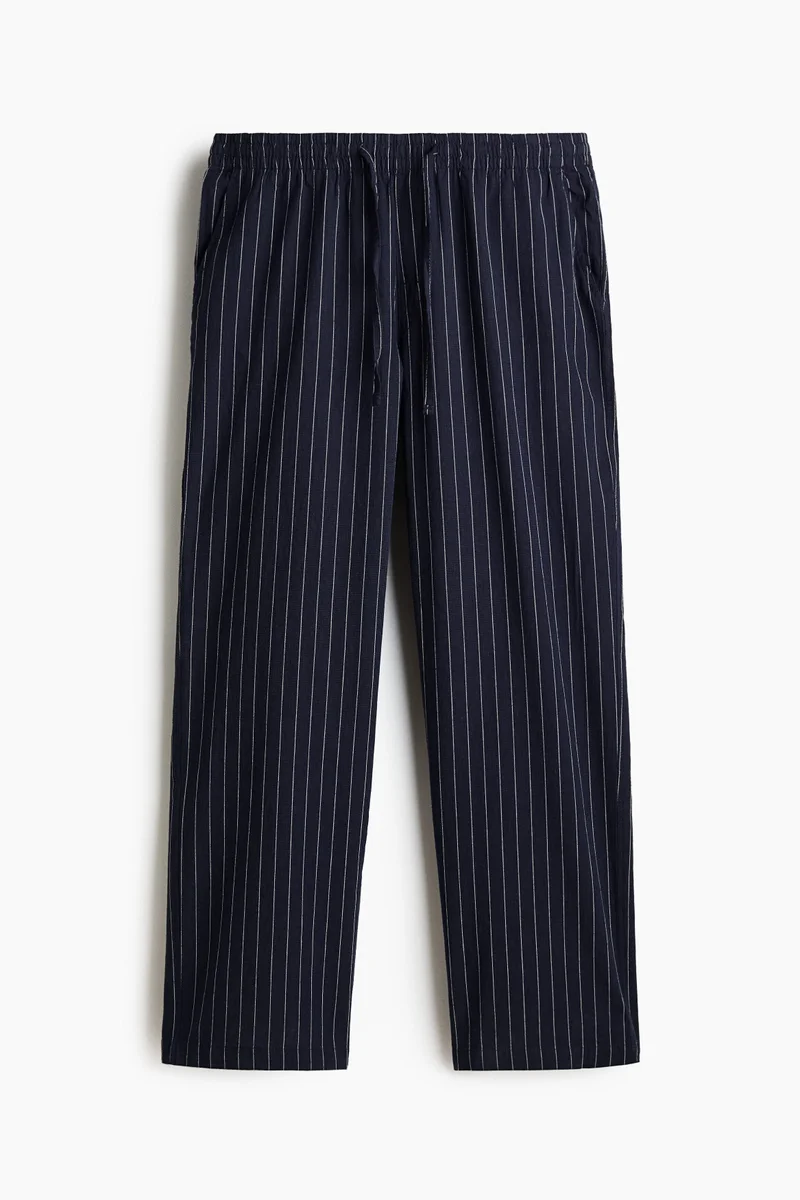 H&M  Relaxed Fit Linen-blend trousers for Men | Best Price UAE