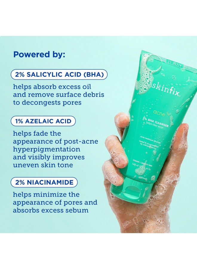 Skinfix Skinfix Acne+ 2% BHA + Azelaic Acid + Niacinamide + AHA Cleanser 5 oz/ 148 mL  - Image 4