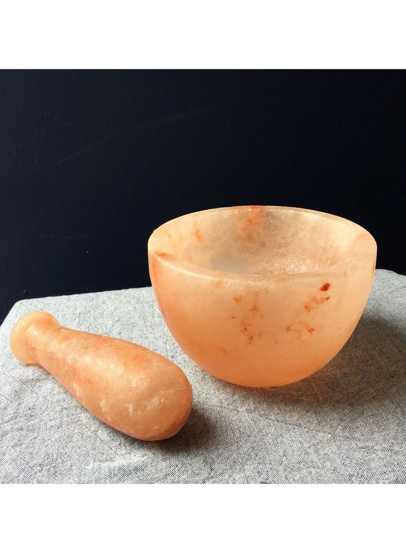 Organic Secrets Himalayan Pink Salt Mortar and Pestle Set - Image 2