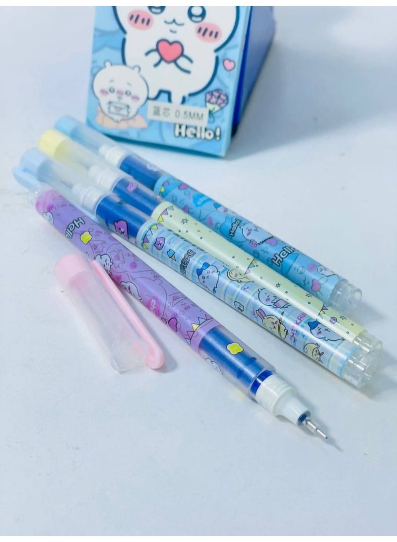 Disney-themed gel pen set, 0.5mm needle tip, blue ink. Set of 4 pens. - Image 2