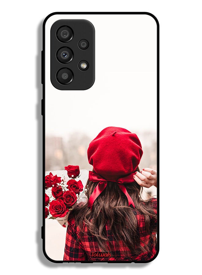 Tolwak Samsung Galaxy A33 5G Protective Case Cover Holding Flowers - Image 1